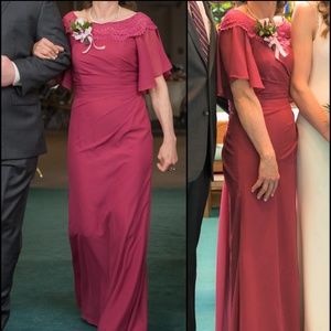 Mulberry Mother of the Bride dress/evening gown